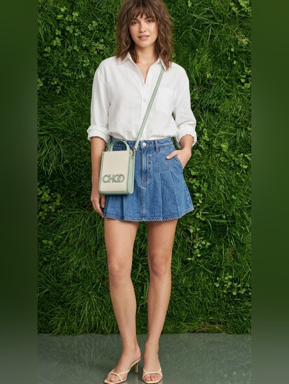 🌟New Jimmy Choo Mint Mini Crossbody Bag